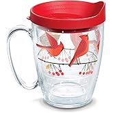 Tervis 1318407 Cardinals Insulated Tumbler with Wrap and Lid 16 oz Mug - Tritan Clear