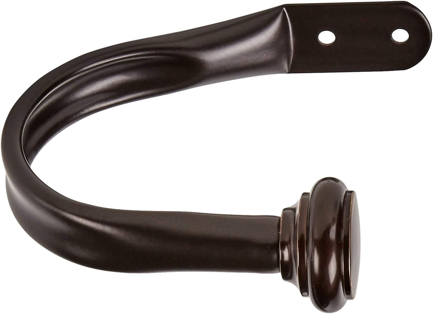Basics Decorative Curtain Drapery Holdback, Set of 2, Espresso Dark Bronze: Home & Kitchen