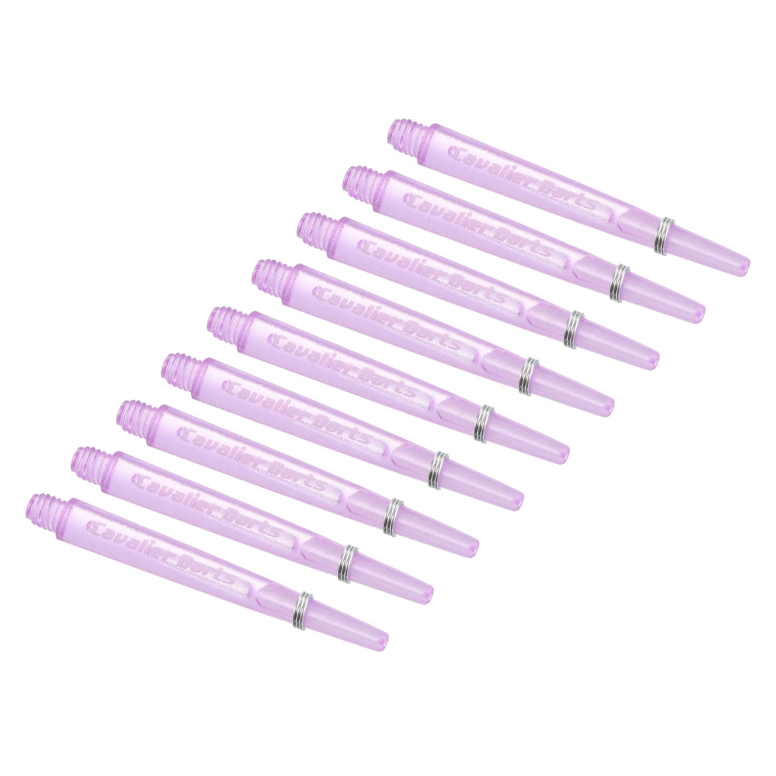 PATIKIL 45mm Dart Shafts, Medium 2BA Thread Plastic Dart Stems Dart Accessories for Steel Tip - 9 Pack (Purple)