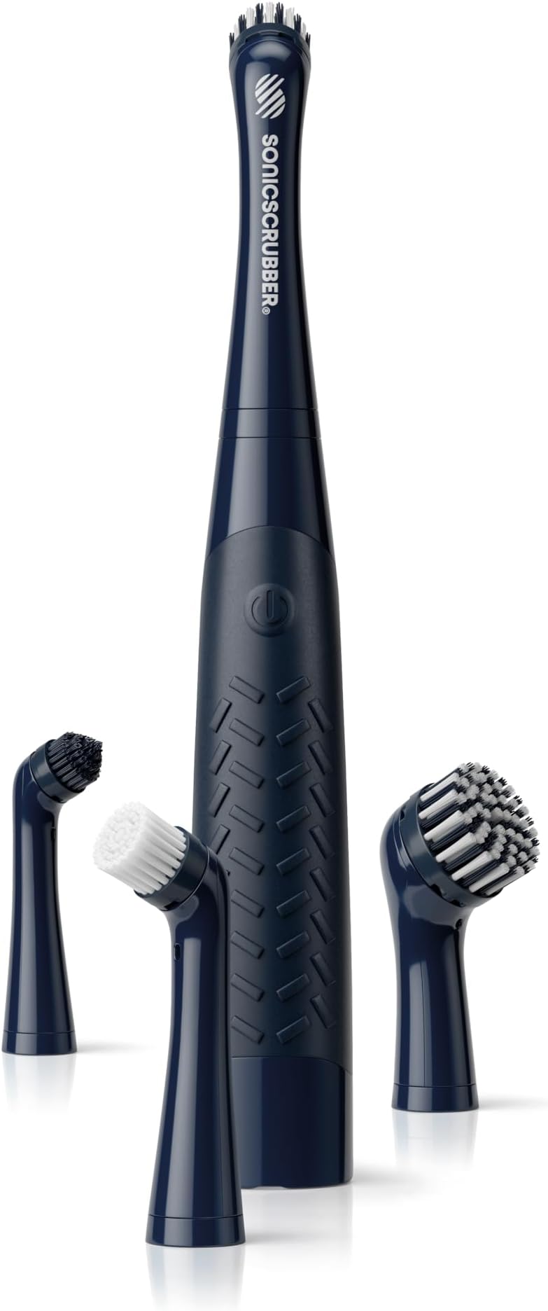 SONICSCRUBBER Rechargeable Electric Scrub Brush Cordless Cleaning Tool 4 Heads