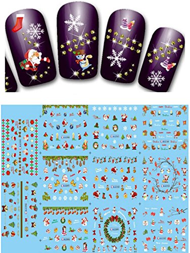 Relipop 11pcs Christmas Presents Santa Trees Design Nail Art Stickers Decals (Multicolor) Relipop 11pcs Christmas Presents Santa Trees Design Nail Art Stickers Decals (Multicolor)