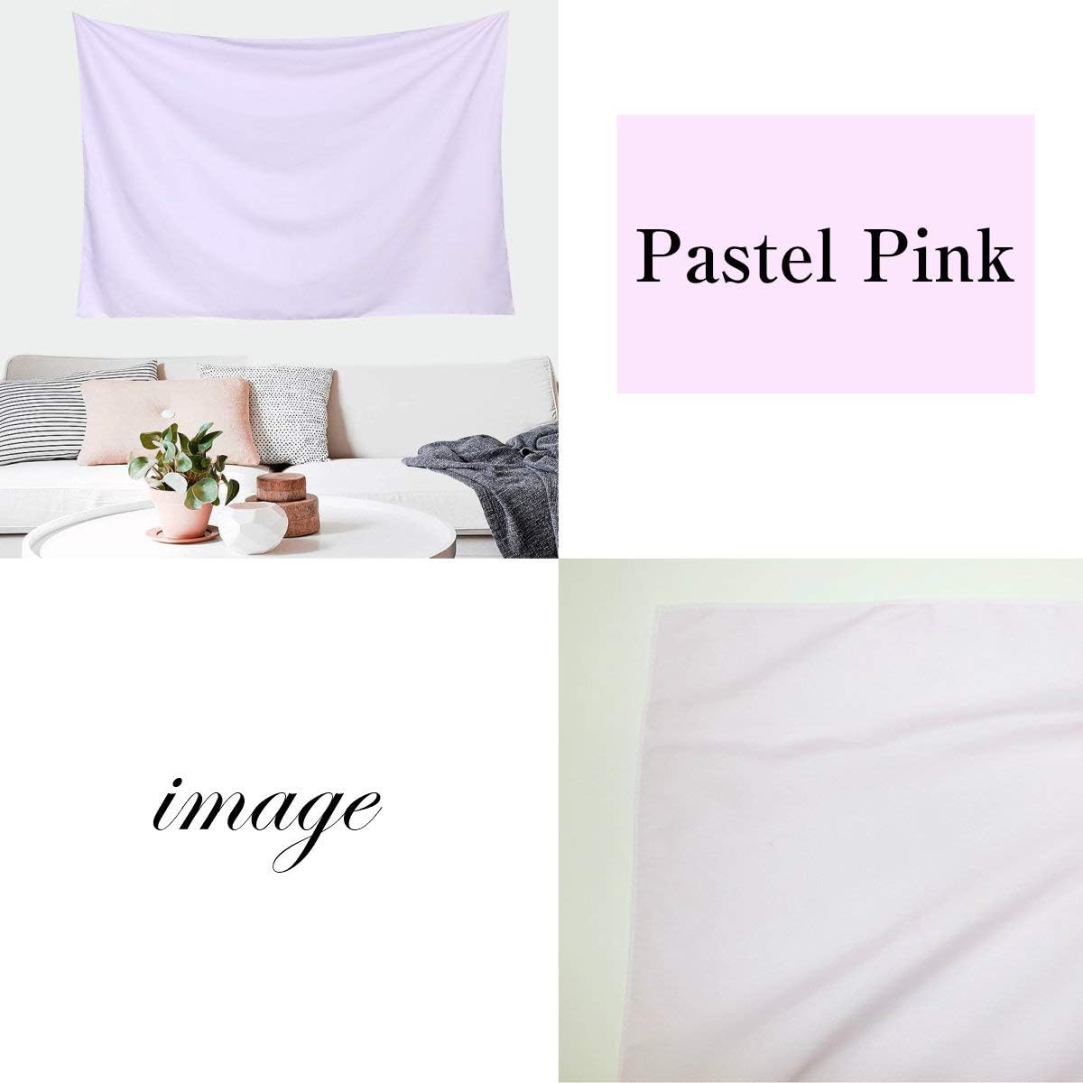 Amazon Co Jp Nd タペストリー 無地 パステルカラー ピンク ブルー ミントグリーン イエロー インテリア 写真撮影 雑貨 インスタ映え グッズ 小物 テレワーク 背景 リモートワーク 背景布 壁 インテリア 布 目隠し 部屋 飾り おしゃれ 間仕切り バックスクリーン