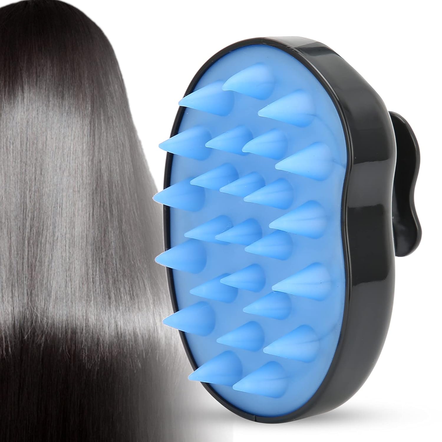 Hair Scrubber, Safe Small Size Scalp Massager Brush Soft and Thick for