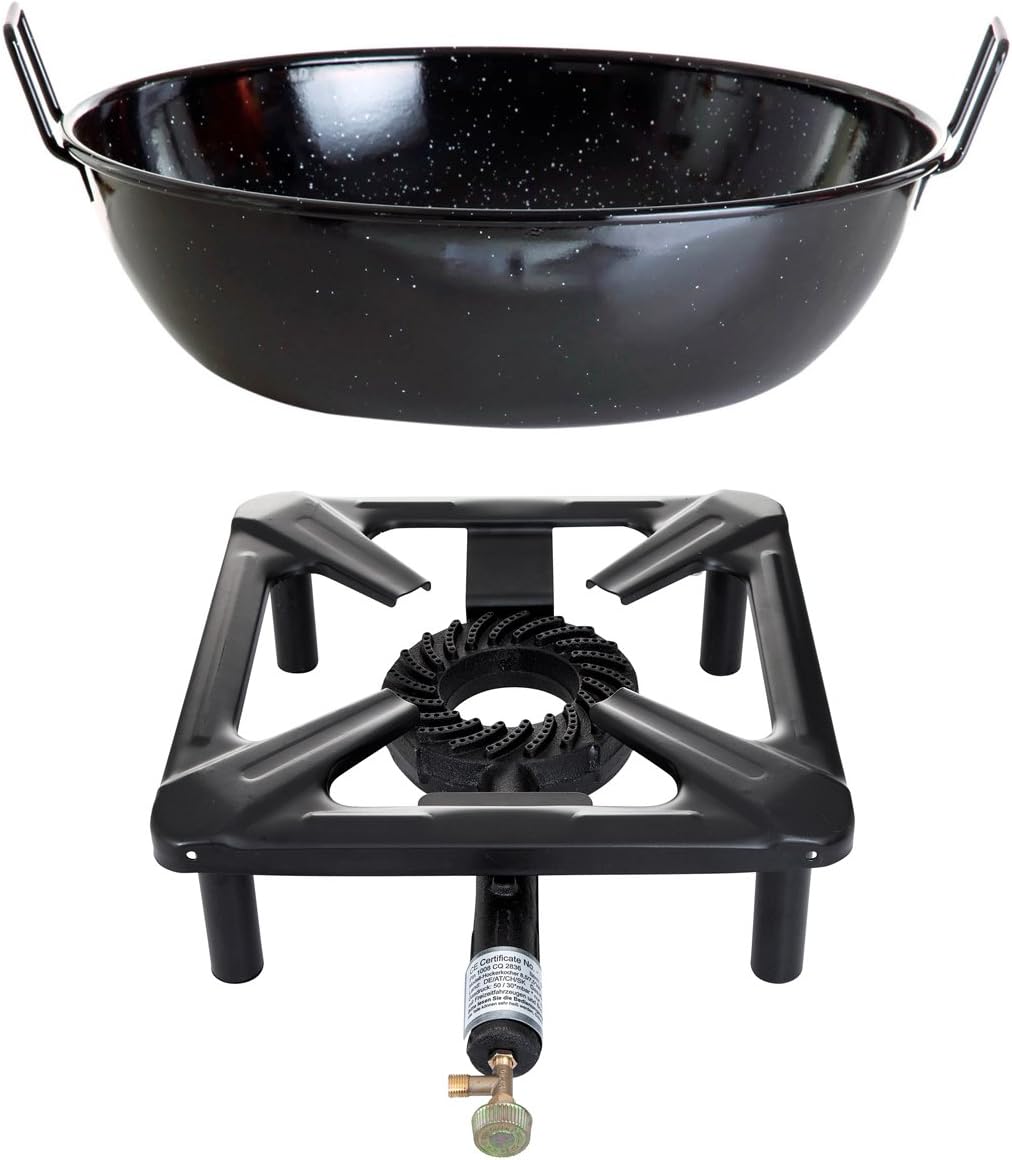 Hob without Safety Pilot with 8.5 KW power; dimensions: 40 x 40 x 17 CM and Basin ideal / Pot Diameter 40 CM