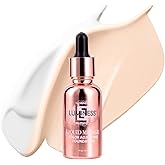 LUMINESS Liquid Mirage Color Changing Foundation for Mature Skin, Skincare-Infused Makeup with Hyaluronic Acid & Vitamin E, Hydrating Liquid Foundation & Concealer Hybrid, Hypoallergenic (Fair)