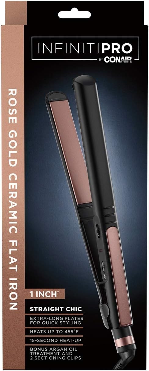 Infinity Pro By Conair Double Ceramic Curling Iron Rose Gold 1 5 Ceramic Curling Irons Iron Rose Ceramics