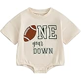 FIOMVA Baby Boy Birthday Outfits Half/One Year Sweastshirt Romper Onesie 1/2 Way to One/1st Brithday Shirt Clothes Gift