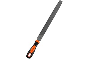 DIFFLIFE 10'' Needle File Flat File Handles, Hardened Alloy Strength Steel