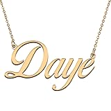 HUAN XUN Customized Custom Simple Any Name Necklace