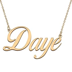 HUAN XUN Customized Custom Simple Any Name Necklace