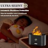Elitecran Essential Oil Diffuser with Flame Effect 180ml Black view 5