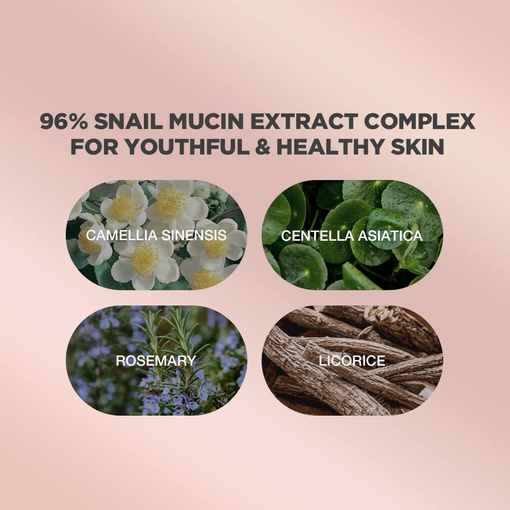 Snail Eye Cream | Advanced Snail Mucin Eye Cream | Snail Mucin Eye Cream | Snail Mucin Eye Cream with High Concentrate of Snail Secretion Filtrate | Snail Eye Cream with Natural and Innovative Complex | Korean Moisturizer Snail Eye Cream with 96% Snail Mucin Extracts | Snail Eye Cream for Sensitive and All Skin Type | Formulated with Snail Mucin, Centella Asiatica, Rosemary and Other Natural Ingre