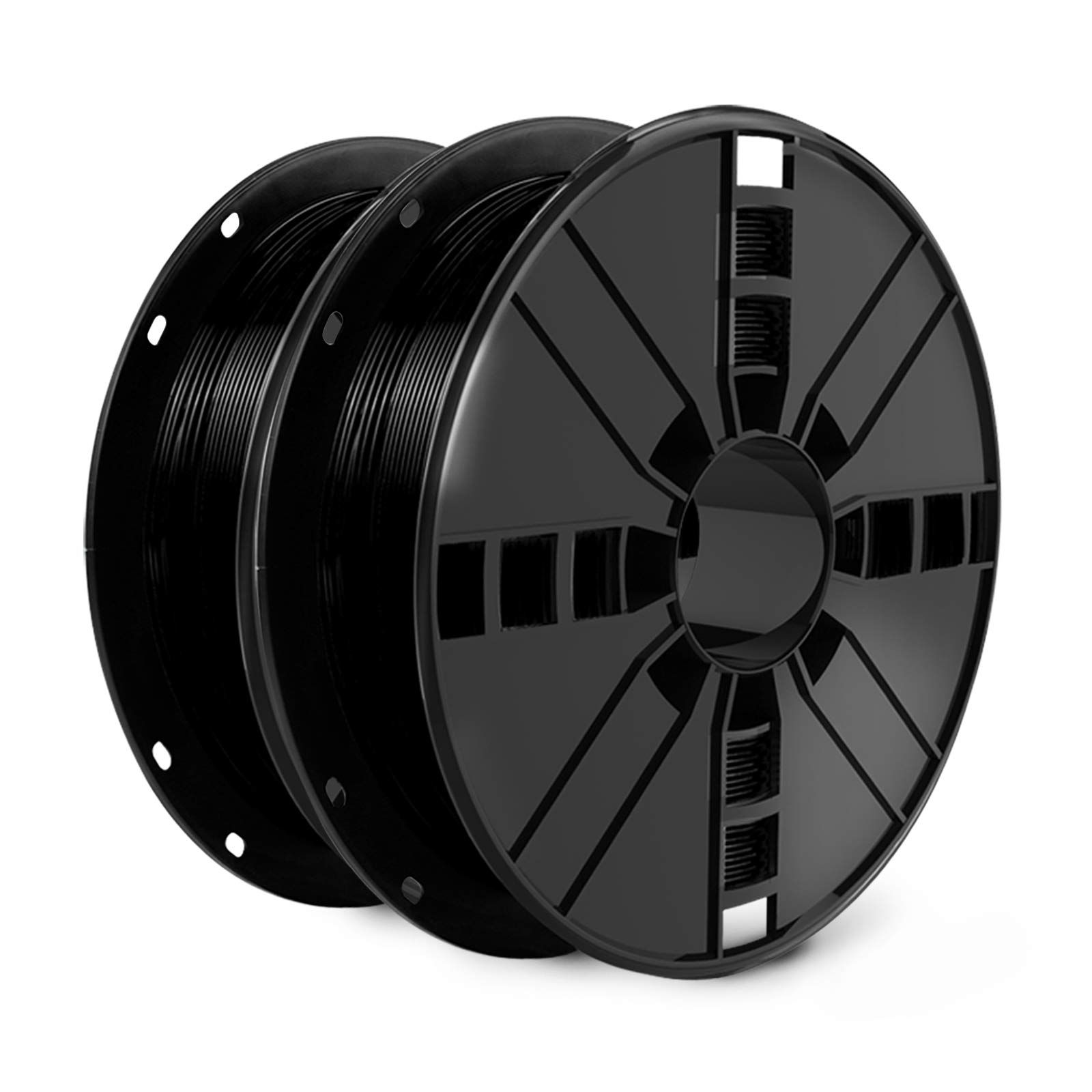 Photo 1 of Black PETG Filament 1.75mm, NovaMaker Toughness Enhanced petg 3D Printer Filament Bundle, Dimensional Accuracy +/- 0.02 mm, 1 kg(2.2lbs) Spool, petg Black(2 Pack)