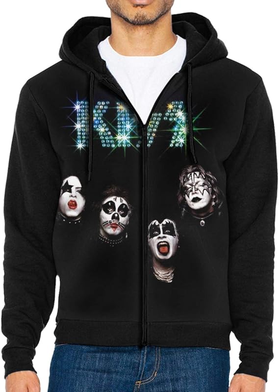 Amazon Co Jp コート パーカー Kiss ロックバンド メンズ フード付き ファスナー式 かっこいい ジャケット 春秋冬服 ポケット付 ファッション 服 ファッション小物