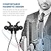 Bluetooth Headphones Neckband, TaoTronics Wireless Headset Magnetic In Ear Earbuds with Mic (Silicone Gel Surface, CVC 6.0 Noise Cancelling Microphone, IPX5 Waterproof, 10 Hours Playtime)