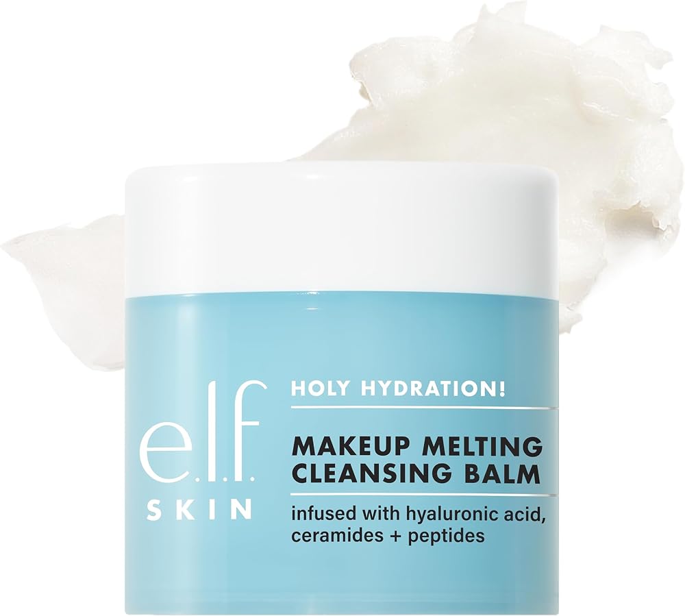 e.l.f. SKIN Holy Hydration! Makeup Melting Cleansing Balm, Face Cleanser & Makeup Remover, Infused with Hyaluronic Acid to Hy