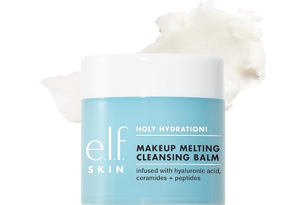 e.l.f. SKIN Holy Hydration! Makeup Melting Cleansing Balm, Face Cleanser & Makeup Remover, Infused with Hyaluronic Acid to Hy