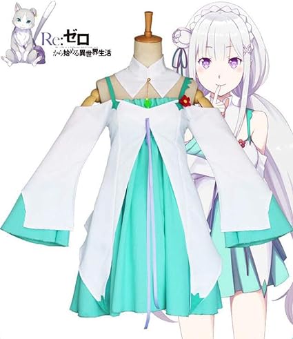Amazon Zaotaocosre ゼロから始める異世界生活 Emilia 日常服 ピンク日常服 エミリア風 コスプレ衣装 グリーン 日常服 エミリア コスプレコスチューム イベント パーティー 文化祭 ハロウイーン衣装 Xl コスプレ 仮装 通販