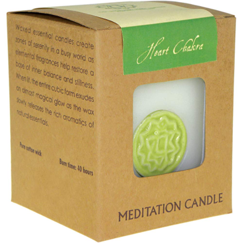 Chakra Scented Soy Wax Candle – Gift Boxed – Long Burning from Our Aromatic Chakra Range (Heart)