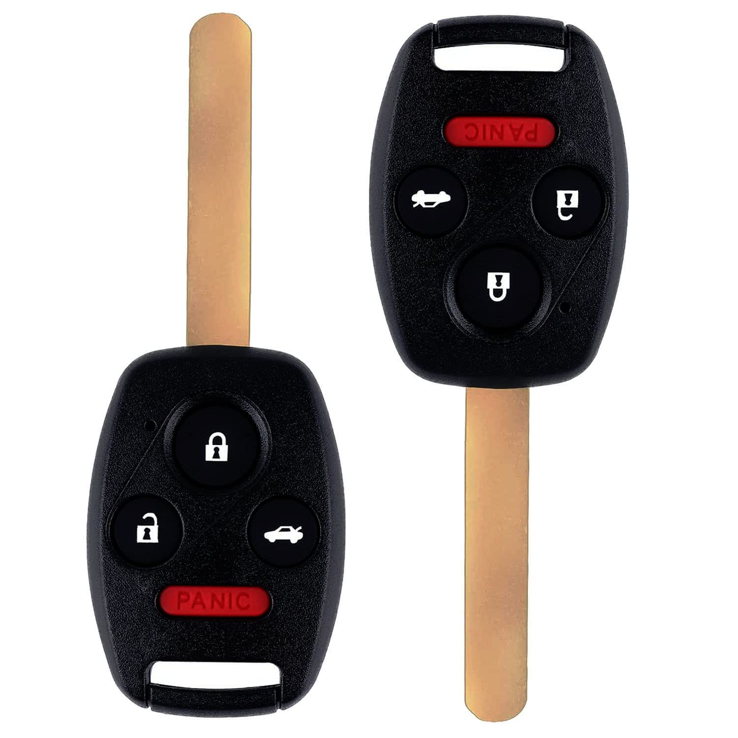 Photo 1 of 4 Buttons Key Fob Replacement Keyless Entry Remote Control Uncut Car lgnition Fits for 2003-2007 Honda Accord 2005-2007 Honda CRV OUCG8D-380H-A ID46 Chip 313.8 Mhz ,Set of 2