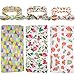 Newborn Baby Swaddle Blanket Headband with Bow Receiving Blankets Set (C Floral 3 Packs)
