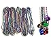 Oojami 72 Necklace 33 inch 07mm Metallic Multi Colors Mardi Gras Beads Beaded Necklace with Beer Cups