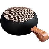 KREAFUNK aGO2 Portable Bluetooth Speaker, Black, Water Resistant (IPX5) and Durable, Up to 25 Hours of Wireless Play, Voice Assistant, Stereo Sound, Wireless Speaker for iPhone, Android, and More