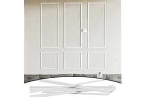 Noliven 3 Set Peel and Stick Wall Molding Kit, Easy Install Pre-Cut Wainscoting Panels, Ready to Assemble Wainscoting Accent 