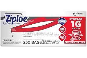 Ziploc Storage bag, gallon, 250 ct