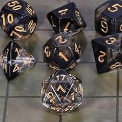 CiaraQ DND Polyhedral Dice Set for Dungeons and