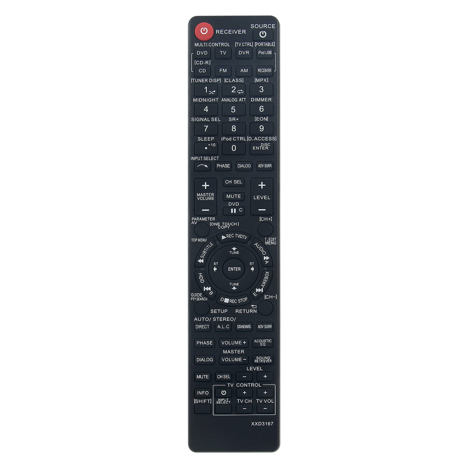 VINABTY XXD3167 Replacement Remote Control fit for Pioneer AV System XXD3167 VSX-818V-S VSX-818V-K VSX-918V-S VSX-918V-K SX818VS VSX-918V VSX918VS VSX918V VSX818VS