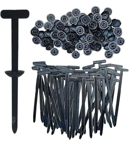 Lot De 100 Attaches De Câble Universelles Autobloquantes En Nylon Et Attaches De Cable A Rivet Adaptees A Reparation Automobile 98880642