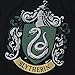 PopFunk Classic Harry Potter Slytherin Logo Teen Juniors Womens Premium Cotton Cap Sleeve Graphic T-Shirt & Stickers (Small)