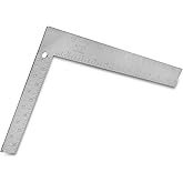 Mayes 10221 Steel Carpenter Square, Made in The USA 8"x12" Framing Square, Permanent Graduations in 1/8", 1/12", and 1/16", Carpenter Tools