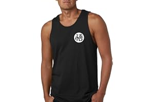 ALLNTRENDS Men's Tank Top Goku's Training Symbol Cool Gym Workout Top
