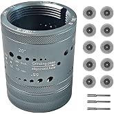 DISJEST Tungsten Electrode Sharpener Grinder Head TIG Welding Tool | Compatible with 6 Sizes (5/32" to 040") &amp; 8 Angles, Includes 10 Diamond Wheels &amp; 3 CNC Mandrels