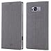 DLHLLC Galaxy S8 Plus Case,Premium Leather PU Wallet Smart Flip Case with Stand Kickstand Card Holder Magnetic Closure TPU Bumper Full Cover Slim Leather Case for Samsung Galaxy S8 Plus (Gray)