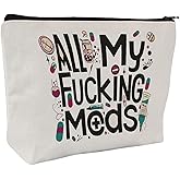 ZOCIGIFTS Medicine Storage Pouches, Makeup Bag for Travel - Zipper Cosmetic Storage Bag with Vibrant Designs, Multi-Use Functionality (Gift for Birthdays, Graduation, Christmas) (Style K)