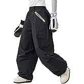 GSOU SNOW Men Super Baggy Ski Pants Loose Snowboard Pants Women Snow Sport Insulated Waterproof Windproof Outdoor Sport