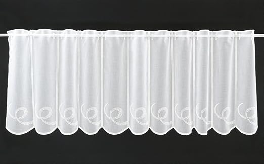 Scheibengardine Käseleinenoptik 50 cm hoch | Breite der Gardine durch gekaufte Menge in 15,5 cm Schritten wählbar (Anfertigun