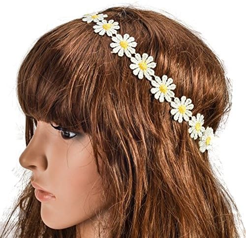 IebeautyRomantic Daisy Applique Headband with elastic