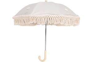 CDQL Tassel Baby Outdoor Parasol, Fringe Ultraviolet Proof Children Outdoor Beach Umbrella with Carry Bag for Photography Props Seaside Garden
