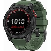 OUTVI 26mm Watch Band for garmin fenix 5x 6x 7x pro solar sapphire fenix 3 hr pro solar quickfit 26 watch bands for garmin epix 2 51mm D2 Descent Enduro 2 silicone men women sillicone