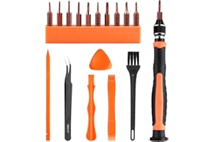 ASTARON 17 in 1 Screwdriver Set for MacBook, Repair Tool Kit with T3 T4 T5 T6 T8 P2 P5 PH000 Ph00 Y00 Magnetic Torx Bit & Ope