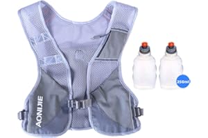 AONIJIE Men Women light Running Vest Pack Reflective Breathable Hydration Backpack Hiking Camping Marathon Cycling Race