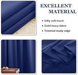 PONY DANCE Blackout Curtain Eyelet Set 2 Panels 55x96 Blue Room Darkening view 7