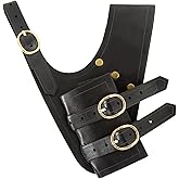 Medieval Sword Frog Faux Leather Sword Holster Belt,Sword Holder Renaissance Belt Sheath for Knight Warrior Pirate Cosplay
