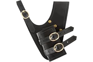 NUMJAW Medieval Sword Frog Faux Leather Sword Holster Belt,Sword Holder Renaissance Belt Sheath for Knight Warrior Pirate Cosplay