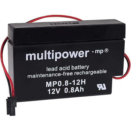 akku-net Bleiakku (multipower) für Solar Rolladen Heim & Haus, 12V, Lead-Acid