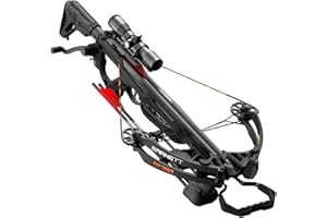 Barnett Explorer XP 380 Crossbow: Fast & Compact with Pre-Installed Crank Cocking Device, Triggertech Trigger & Soft Lok Arrow Retainer. Comes with Multi-Reticle Scope, Quiver & Headhunter Bolts